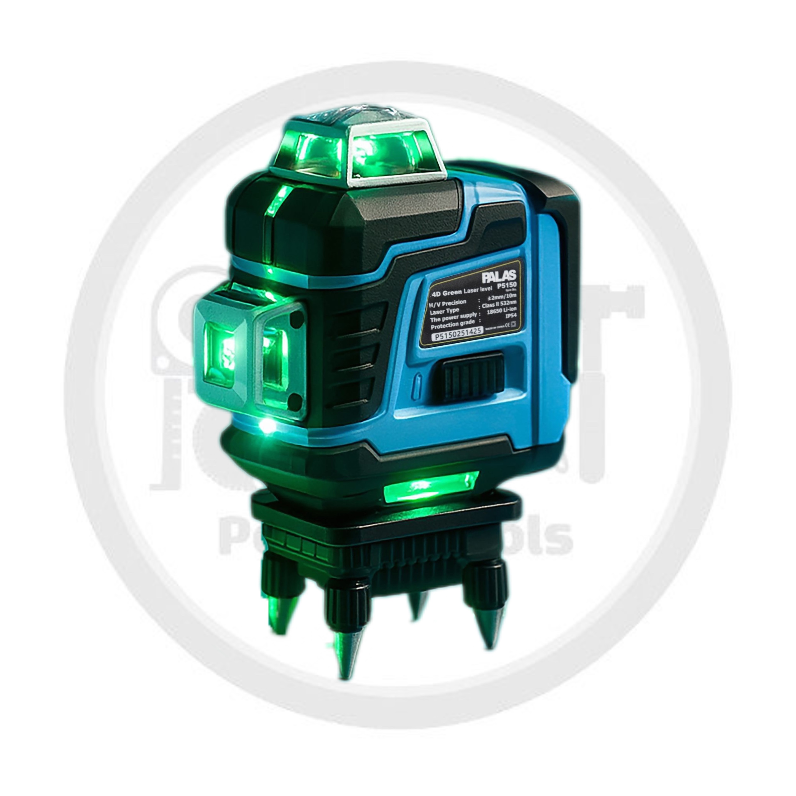 تراز لیزری چهار خط نور سبز مدل P5150,برند پالاس
